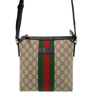 Gucci Sherry Line GG Supreme Flat Messenger Bag Shoulder